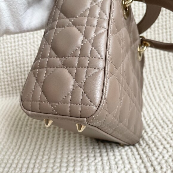 Small Lady Dior My ABCDior Bag Etoupe - Picture 12 of 13